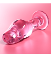 NEBULA SERIES BY IBIZA - MODELO 6 PLUG CRISTAL TRANSPARENTE 12.5 CM -O- 4 CM