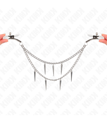 KINK PINZAS PARA PEZONES CON CADENA DE PUAS 30 CM