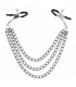 KINK PINZAS PARA PEZONES CON TRIPLE CADENA NEGRO 20 23 28 CM