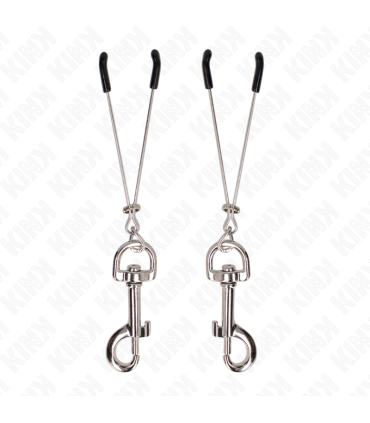 KINK PINZAS PARA PEZONES FINA CON GANCHO PLATEADO 7 CM