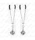 KINK PINZAS PARA PEZONES FINA CON CASCABEL PLATEADO 7 CM