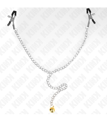 KINK PINZAS PARA PEZONES CON CAMPANA DORADO Y CADENA 30 CM
