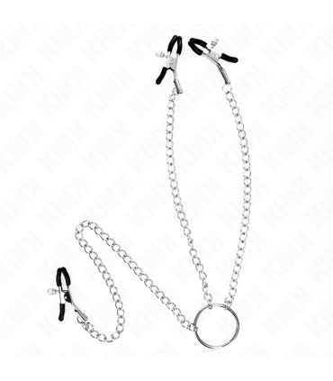 KINK PINZAS PARA PEZONES Y CLITORIS CON CADENA 30 CM MODELO 2