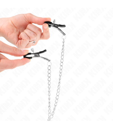 KINK PINZAS PARA PEZONES Y CLITORIS CON CADENA 30 CM MODELO 2