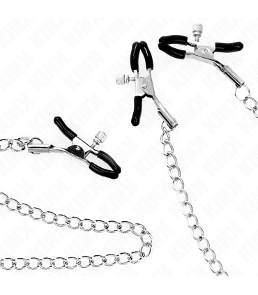 KINK PINZAS PARA PEZONES Y CLITORIS CON CADENA 30 CM MODELO 2