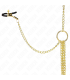 KINK PINZAS PARA PEZONES Y CLITORIS 4 ENGANCHES AJUSTABLE DORADO