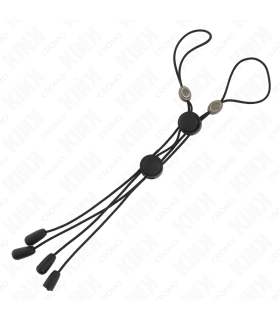 KINK PINZAS PARA PEZONES DETALLE NEGRO CON ELASTICO NEGRO