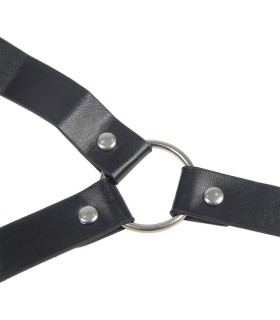 SUBBLIME 953720 PINZAS PARA EL PECHO CON CORREA DE CUERO BONDAGE NEGRO TALLA UNICA