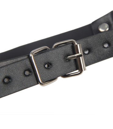 SUBBLIME 953720 PINZAS PARA EL PECHO CON CORREA DE CUERO BONDAGE NEGRO TALLA UNICA