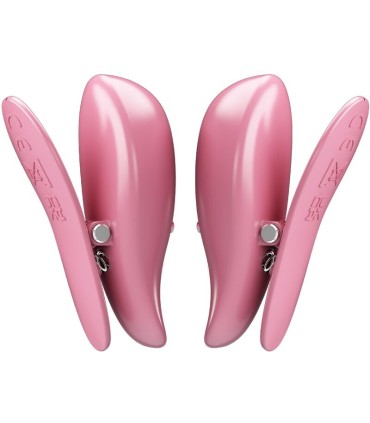 PRETTY LOVE CAILEY PINZAS PARA PEZONES 10 VIBRACIONES CONTROL REMOTO ROSA