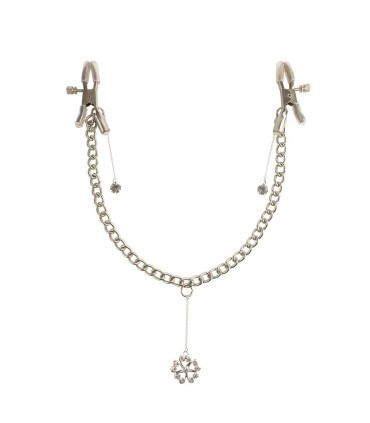 FETISH FANTASY SERIES PINZAS CON CADENA PARA PEZONES TREBOL