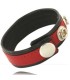 LEATHER BODY CORREA DE CUERO AJUSTABLE PARA PENE ROJA NEGRA