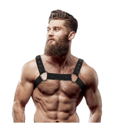 FETISH SUBMISSIVE ATTITUDE ARNES DEPORTIVO AJUSTABLE NEOPRENO PECHO HOMBRE