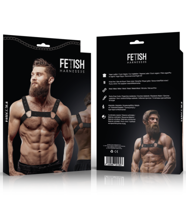 FETISH SUBMISSIVE ATTITUDE ARNES DEPORTIVO AJUSTABLE NEOPRENO PECHO HOMBRE