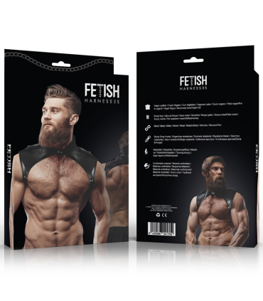 FETISH SUBMISSIVE ATTITUDE ARNES BRIGADE AJUSTABLE ECOPIEL CUELLO HOMBRE