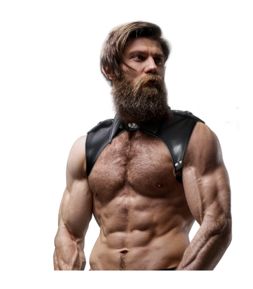 FETISH SUBMISSIVE ATTITUDE ARNES BRIGADE AJUSTABLE ECOPIEL CUELLO HOMBRE