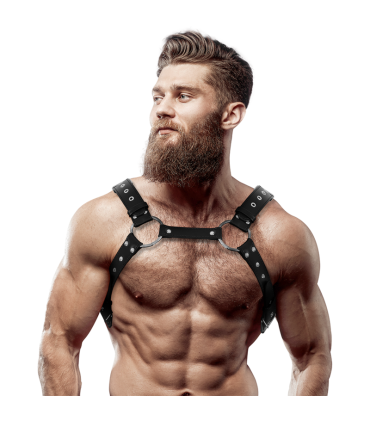 FETISH SUBMISSIVE ATTITUDE ARNES ECOPIEL PECHO CON TACHUELAS HOMBRE