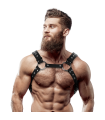 FETISH SUBMISSIVE ATTITUDE - ARNÉS ECOPIEL PECHO CON TACHUELAS HOMBRE