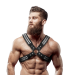FETISH SUBMISSIVE ATTITUDE ARNES ECOPIEL PECHO CRUZADO CON REMACHES HOMBRE