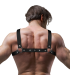 FETISH SUBMISSIVE ATTITUDE ARNES BULLDOG AJUSTABLE ECOPIEL PECHO CRUZADO HOMBRE