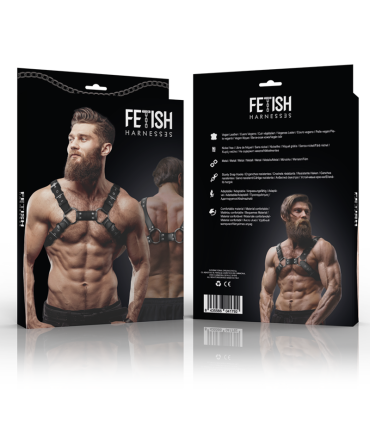 FETISH SUBMISSIVE ATTITUDE ARNES BULLDOG AJUSTABLE ECOPIEL PECHO HOMBRE