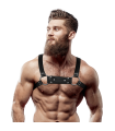 FETISH SUBMISSIVE ATTITUDE - ARNÉS BULLDOG ECOPIEL PECHO HOMBRE TALLA M/L