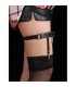 SUBBLIME 953744 LIGA PUNK DE CUERO AJUSTABLE NEGRO TALLA UNICA