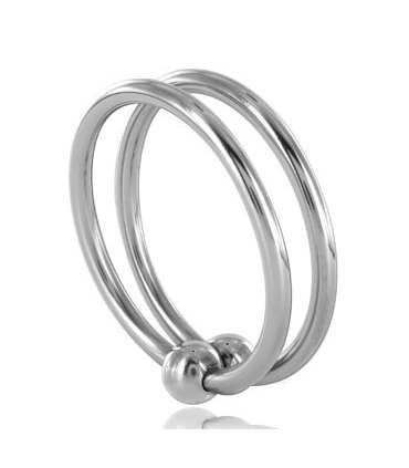 METAL HARD DOUBLE GLANS RING 28MM