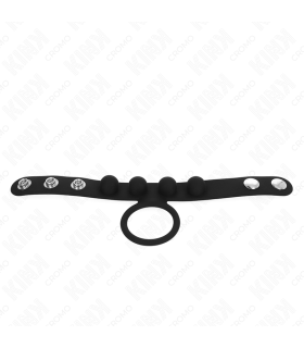 KINK ANILLO PENE CUERO 35 CM CON CIERRE A PRESION 23 X 2 CM