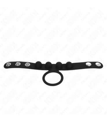 KINK ANILLO PENE CUERO 35 CM CON CIERRE A PRESION 23 X 2 CM