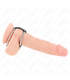 KINK ANILLO PENE METAL DOBLE 38 CM A 5 CM CONECTADOS CON CUERO