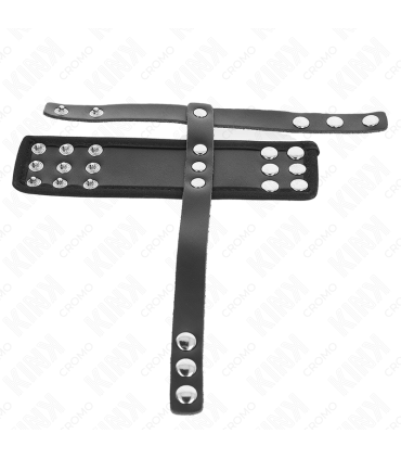 KINK ANILLO JAULA PENE CUERO CON CORREA DIVISORIA DE BOLAS RECUBIERTO AJUSTABLE