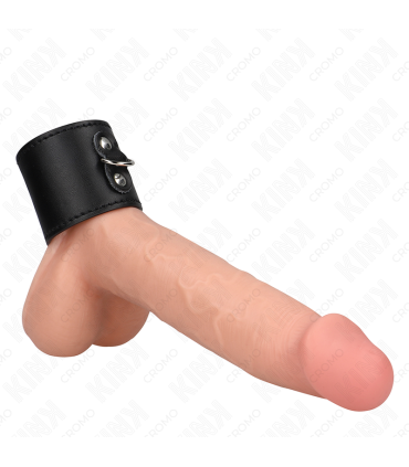 KINK ANILLO PENE CUERO CON CIERRE A PRESION 18 X 5 CM