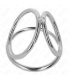 KINK ANILLO PENE TRIPLE METAL CROMADO 32 CM A 45 CM