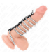 KINK 7 ANILLOS PENE METAL 32 CM A 5 CM CONECTADOS POR POLIPIEL