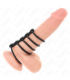 KINK 5 ANILLOS PENE SILICONA 38 CM A 48 CM CONECTADOS POR CUERO