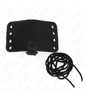 KINK ANILLO PENE CUERO CON CIERRE DE ENCAJE Y CORDONES