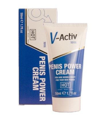 HOT V ACTIV PENIS POWER CREMA PARA HOMBRE 50 ML