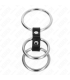 KINK ANILLO PENE TRIPLE METAL 37 CM A 5 CM CONECTADOS CON CUERO