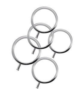 ELECTRASTIM ELECTRARINGS ANILLOS METALICOS PARA EL PENE PACK 5