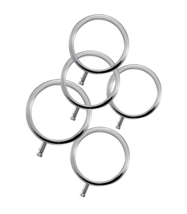 ELECTRASTIM ELECTRARINGS ANILLOS METALICOS PARA EL PENE PACK 5