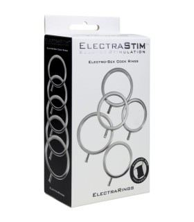 ELECTRASTIM ELECTRARINGS ANILLOS METALICOS PARA EL PENE PACK 5