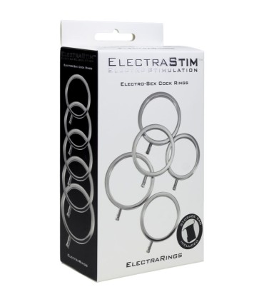 ELECTRASTIM ELECTRARINGS ANILLOS METALICOS PARA EL PENE PACK 5