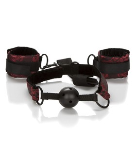 CALEXOTICS SCANDAL MORDAZA DE BOLA TRANSPIRABLE CON ESPOSAS