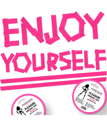 DARKNESS CINTA PARA BONDAGE ROSA NO PEGAJOSA 15 M