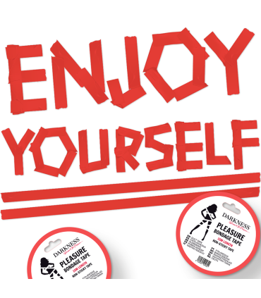 DARKNESS CINTA PARA BONDAGE ROJO NO PEGAJOSA 15 M