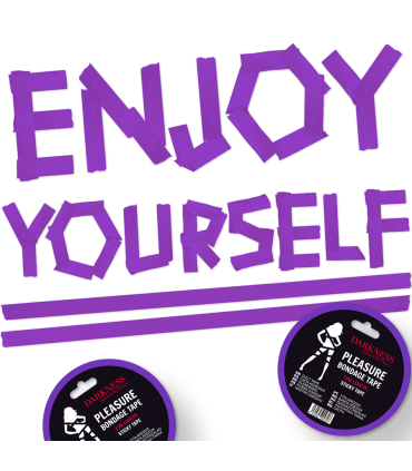 DARKNESS CINTA PARA BONDAGE LILA ADHESIVA 15M