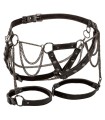 CALEXOTICS - EUPHORIA ARNÉS DE MUSLO CON CADENAS PREMIUM TALLA PLUS