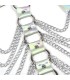 SUBBLIME 953737 ARNES DE PECHO CON ANILLOS Y CADENAS PLATA TALLA UNICA