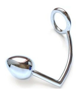 METAL HARD ANILLO CON GANCHO ANAL 50MM